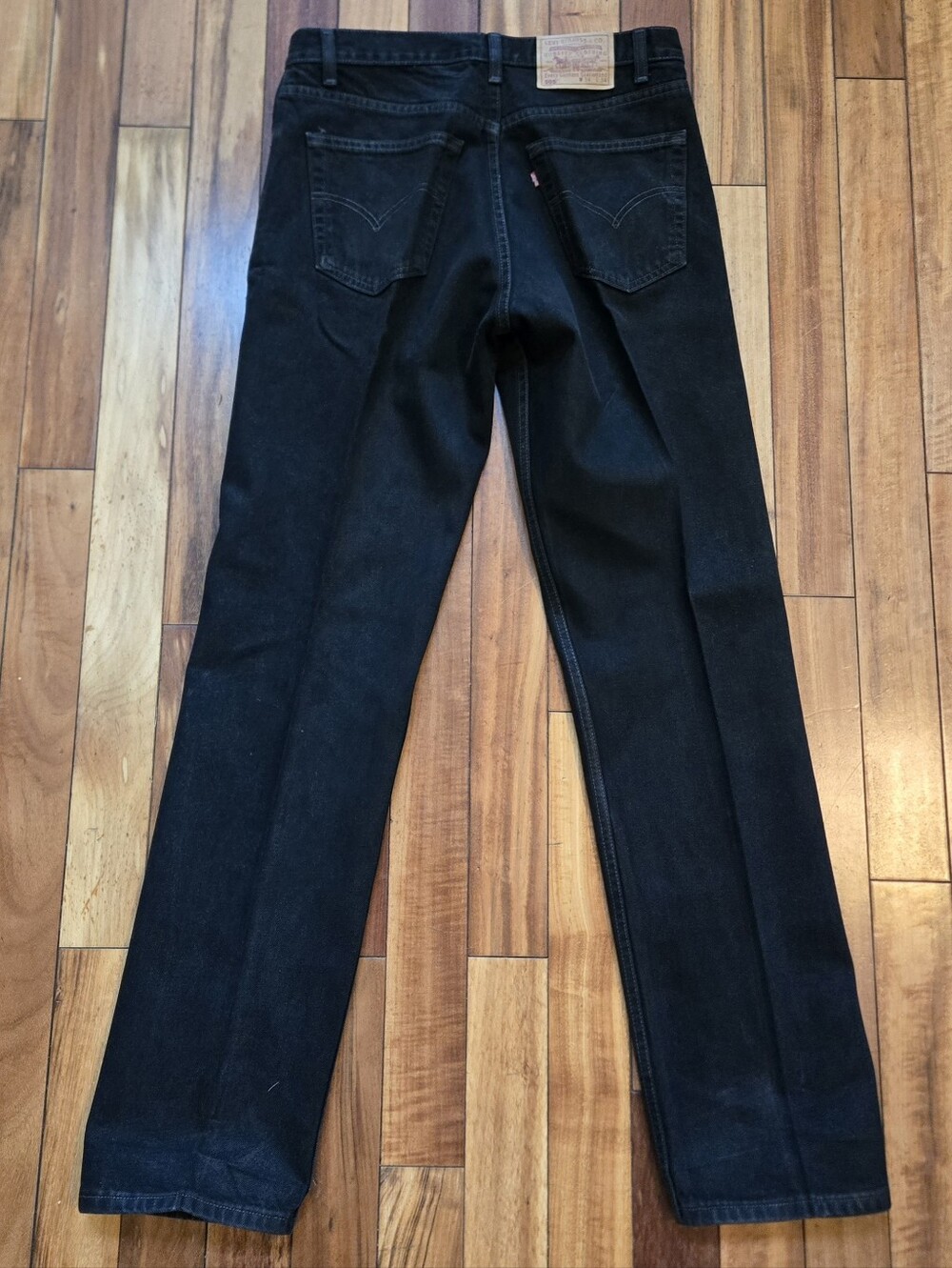 Vintage '99 505 Levi's Black Denim Jeans Skater Streetwear Workwear Men's 34/34